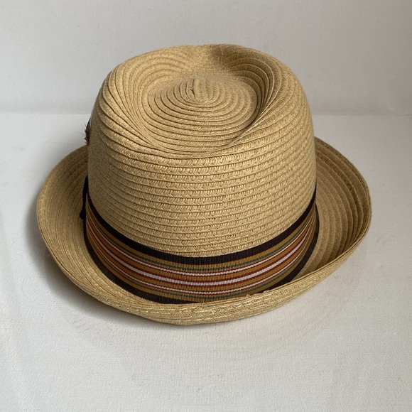 Ridley Toyo Straw Trilby Fedora Hat by Jaxon Hats in Size Medium - Picture 6 of 12